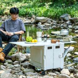 Outdoor Camping Cart, Foldable Portable Shopping Trolley, Grocery Cart, Parcel Delivery Cart, New Model Hand-Pushed Box