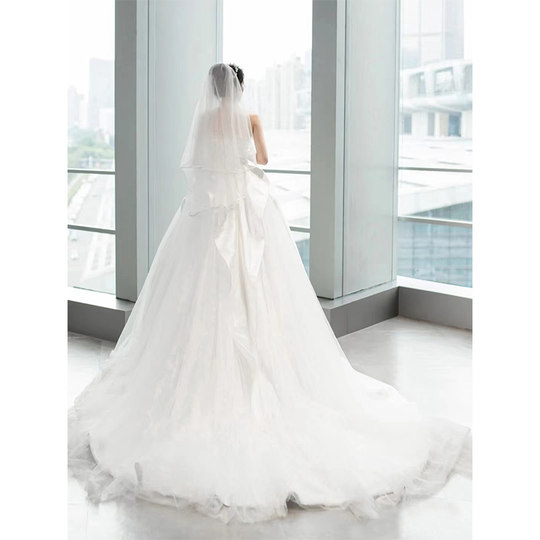 新年のチューブトップライトウェディングドレス2024新しい気質、スリム  