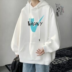 Heavyweight Thin Spring and Autumn Hooded Sweatshirt for Men, Trendy American Casual Loose Fit Student Top, Thin Jacket