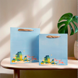 Clearance Tote Bag, Simple and Versatile Kraft Paper Handbag, Ins-Style Fresh and Diverse Tea Gift Bags, Paper Handbags