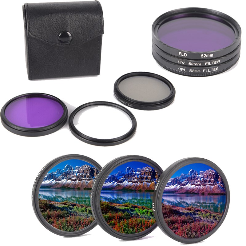 3PCS | SET 49 | 52 | 55 | 58 | 62 | 67 | 72 | 77MM CPL+FLD+UV LENS FILTER S-