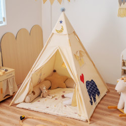 Girls, boys, Indian children's tent game house