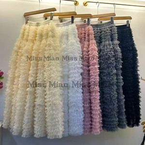
Fashion women's new heavy industry multi-layered cake skirt tutu skirt super fairy princess skirt half length skirt gauze skirt skirt