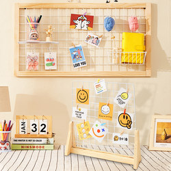 Photo Grid Wall Shelf Iron Grid Photo Wall Grid Frame Kindergarten Handmade Display Rack Display Stand