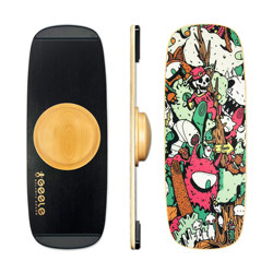 Geele Professional Rotating Balance Board for Adults and Children, Standing Office Simulation Snowboarding and Surfing Training Skateboard