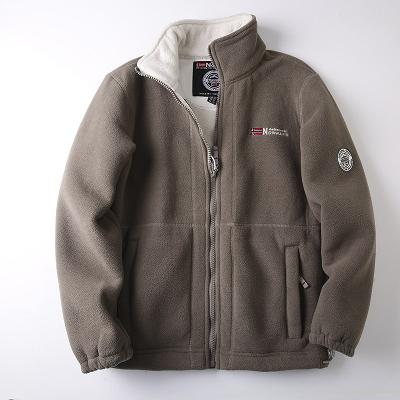 Forro Polar Hombre Geographical Norway Burator Parka Con Capucha Y