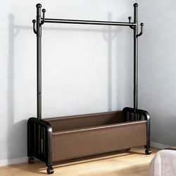 Clothes Rack Floor-Standing Bedroom Room Clothes Hanger Mobile Balcony Clothes Drying Rack Indoor Cloth Bag Coat Rack