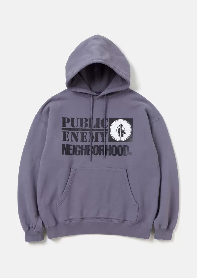 NEIGHBORHOOD X PUBLIC ENEMY SWEATPARKA LS 连帽卫衣23AW-Taobao