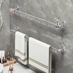 Acrylic Towel Rack Without Punching, Accessible Luxury and High-Looking 2023 Bathroom Toilet Transparent Storage Rack Towel Bar