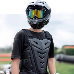 Motorcycle Protective Clothing, Motorcycle Rider Chest Protection Equipment, Racing Anti-Fall Protective Gear, Knee Pads and Elbow Pads, Four-Piece Set