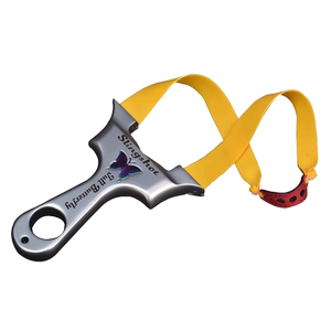 
New high-precision authentic dragon tooth butterfly flat leather slingshot Vietnam quick-press clip stainless steel CNC Juyi Bow Society