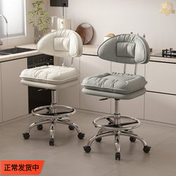 Upgraded Kitchen Cloud Chair, Adjustable Swivel Chair with Silent Casters, Cooking Chair, Barber's Stool, Chair for Cooking and Cashier Use