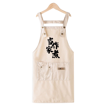 Canvas apron kitchen home custom work clothes cooking catering work work gardening 2025 new cute women