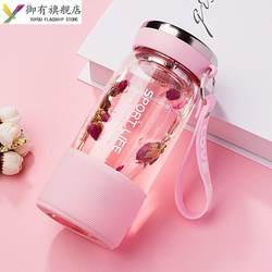 Glass Cup, Heat-Resistant, Explosion-Proof, High-Temperature Resistant, High-Appearance Water Cup for Girls, 2025 New Model, Office Tea Brewing Cup, Shatterproof