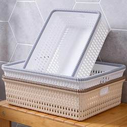 Basket for Storing Glass Fire Jars, Rattan Woven Basket Storage Box with Handle