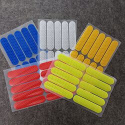 Electric Vehicle Reflective Warning Stickers, Night Reflective Stickers, Electric Bicycle and Motorcycle Decorative Night Safety Reminder Stickers