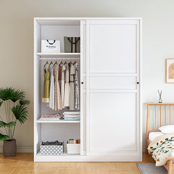 Sliding Door Wardrobe Bedroom Home Sliding Door Storage Cabinet New 2024 Popular Steel Simple Wardrobe Storage Cabinet