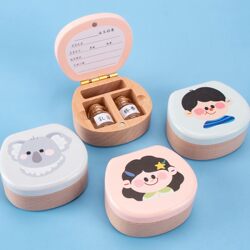 Newborn Baby Keepsake Box for Preserving Fetal Hair and Umbilical Cord, Baby Hair Preservation Box for Full Month, Baby Tooth Storage, 100-Day Commemorative Gift