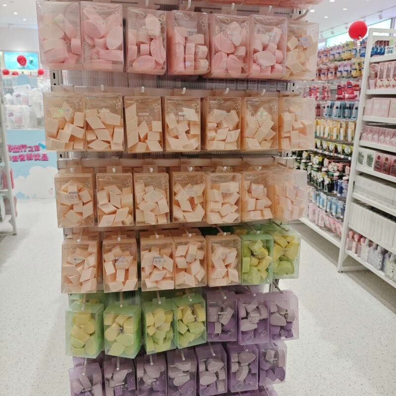 MINISO сухая и влажная пудра двойного назначения — косметическая губка для яиц, одноразовая без пудры, одноразовая на каждый день