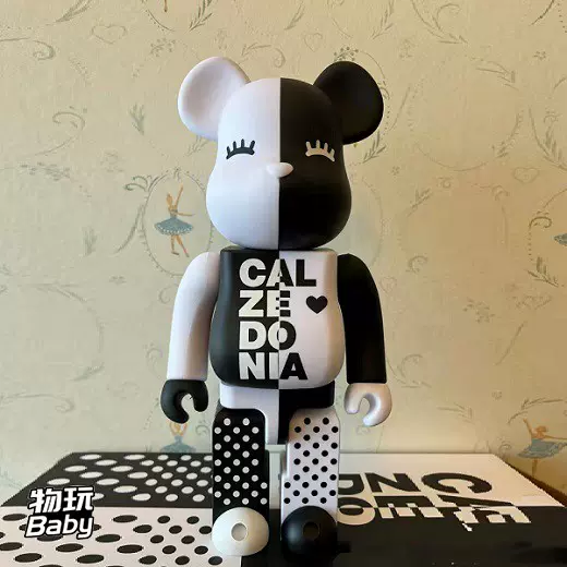 Bearbrick 400% CALZEDONIA 黑白东京限定新品现货-Taobao