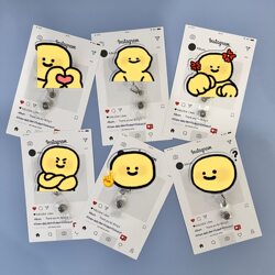 Creative Emoji Nurse Badge Retractable Clip Medical Staff Badge Clip Id Card Holder Student Campus Card