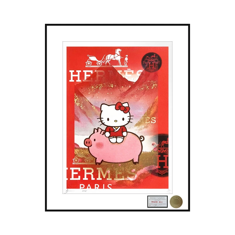 DEATH NYC　奈良美智　村上隆　フラワー　カイカイキキ　版画 ED300 村上隆 ポスター DEATH Flower サイン付 お花 マルチ