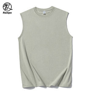 
2025 summer new pure cotton vest sports vest men's casual versatile sleeveless T-shirt sweat shirt top