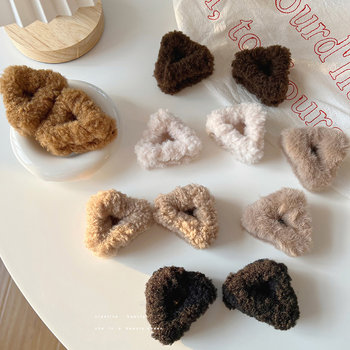 
Plush cat ear hairpin forehead side bangs