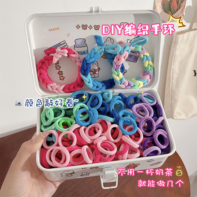 DIY couple bracelets, best friend hair rope, braided hand rope, small rubber band for boyfriend and girlfriend head rope Mid-Autumn gift hair accessories