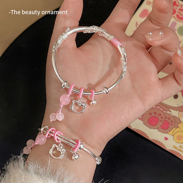 Valentine's Day Gift Kitty Cat Bracelet Women's 2025 New Couple Best Friend Bracelet Niche Design Bracelet