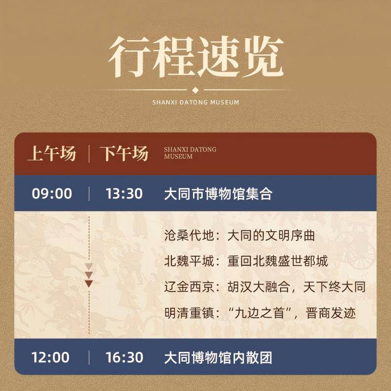 大咖说®山西 大同市博物馆一日游3小时故事性讲解 15人小团