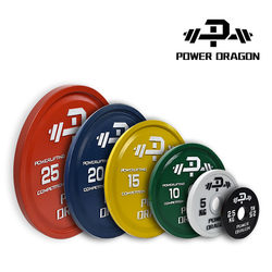 Pd Powerlifting Barbell Plates Competition Fitness Training Commercial Weight Plates Home Weightlifting Equipment Colorful Large Thin Olympic Plates