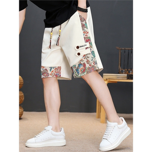 
2025 new national trend sports shorts men's summer Chinese style brand five-point pants youth trendy casual pants