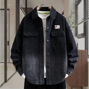 
Washed trendy brand workwear denim jacket for men spring and autumn 2026 new cool and handsome wear jacket autumn top