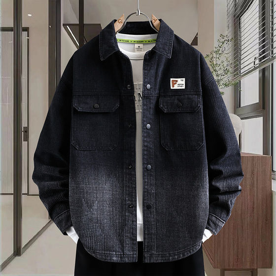 
Washed trendy brand workwear denim jacket for men spring and autumn 2026 new cool and handsome wear jacket autumn top