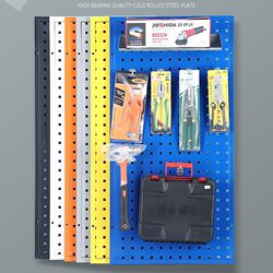Colorful hole board hardware baking tools square hole hanging board display wall-mounted wall storage organizer rack iron