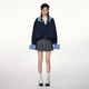 PUNCH two-sided cotton retro contrasting plaid jacket design sense autumn jacket
