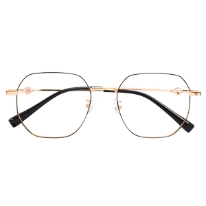 
Smart photosensitive color-changing gold wire-edged large-frame glasses for women with myopia can match sunglasses without makeup to make your eyes look white