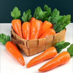 Simulated Carrot Model Fake Fruits and Vegetables Small Carrot Baby Ornaments Photography Photo Props