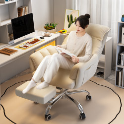 Computer Chair, Home Office Chair, Comfortable Sedentary E-Sports Sofa Chair, Reclining Boss Chair, Lazy Desk Dormitory Chair
