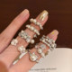 French baroque pearl open ring women's niche design stacked index finger ring light luxury high-end ring jewelry