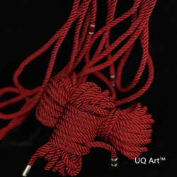 Uq Has a Circle [Free Tutorial] Colorful Japanese-Style Binding Rope, Hemp Rope, Rope Art, Rope Binding, Knotting Art Rope