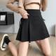 Irregular suit skirt girl spring and summer high -waisted high -waisted half skirt A -line pleated skirt small

