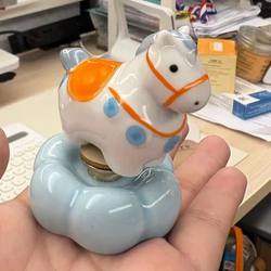 [Gift Box] Get Rich Instantly Jingdezhen Zuanzuan Little Horse Ceramic Figurine Creative Cute Home Decoration Gift