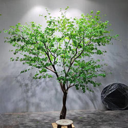 Artificial Hanging Bell Tree, Trendy Green Plant for Indoor and Outdoor Use, New Choice for Mall Window Displays, Hotel Landscaping, Nordic Style Decorative Fake Tree