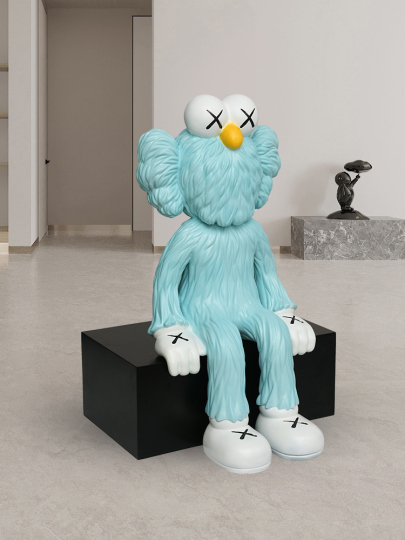 Mr. Hua Qian KAWS Sesame Street Bear Doll - Light Luxury