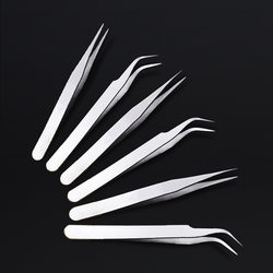 Stainless Steel Tweezers, Industrial Small Tweezers, Curved Tweezers, Bird's Nest Hair Removal Tools, Electronic Repair Tools
