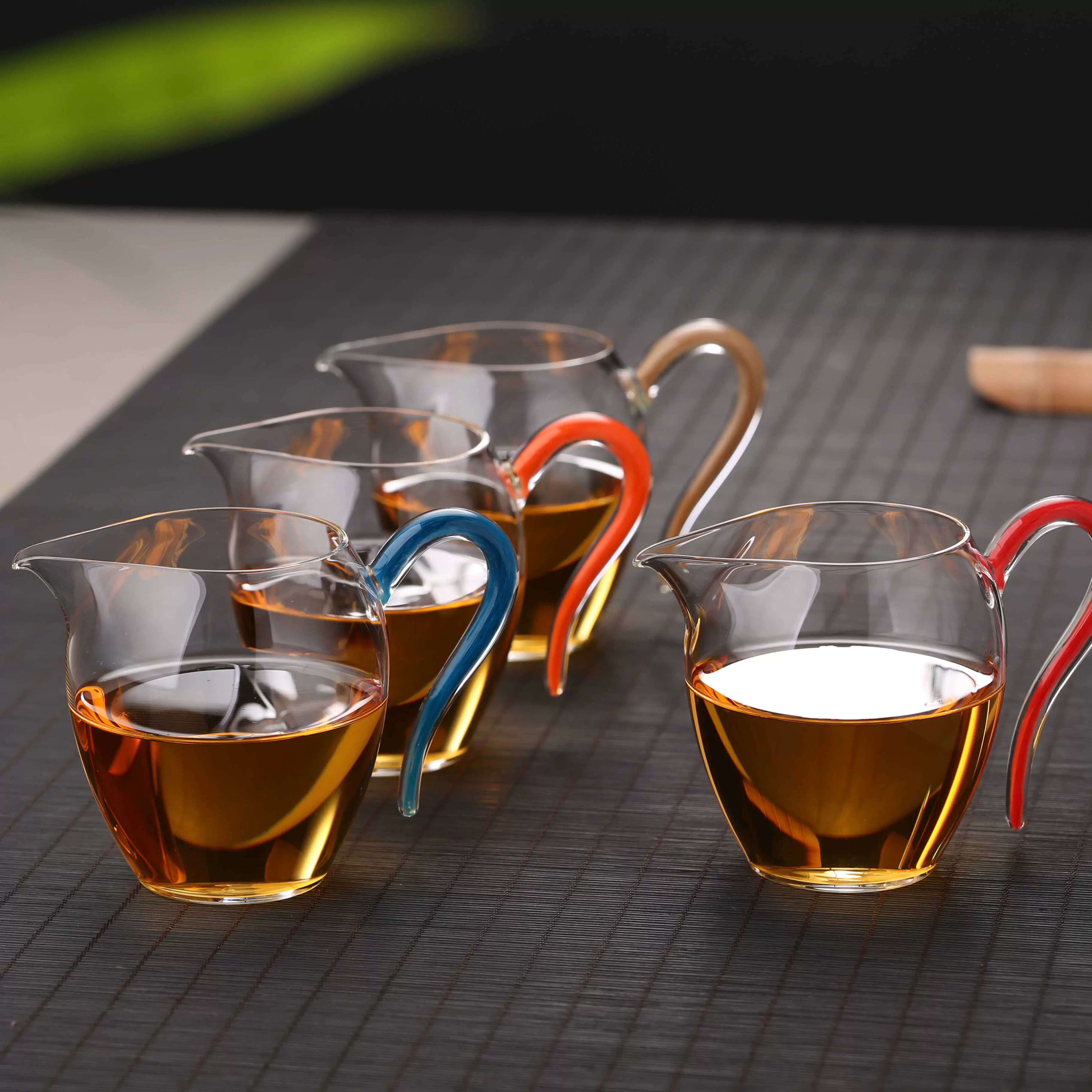 茶具公道杯小号300毫升分茶器单个纯色玻璃公道杯新羽手工-Taobao
