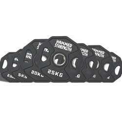 Hummer Rubber-Coated Barbell Plates for Men and Women, Fitness Home Use, Large Hole, Eco-Friendly, Commercial Gym Barbell Plate Set