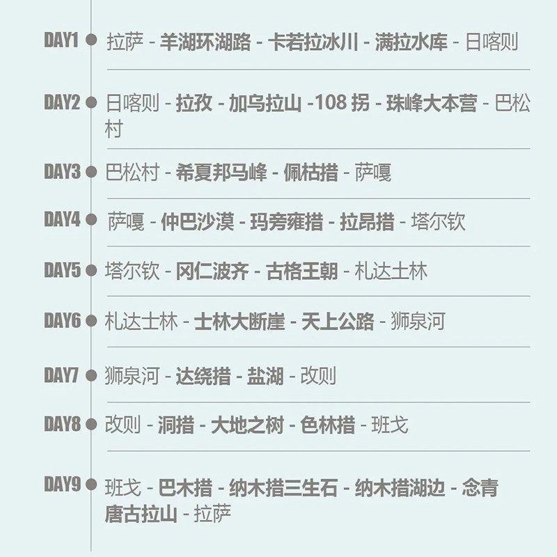 2-4人阿里小北线越野9日游/珠峰+羊湖+纳木错+冈仁波齐+色林措